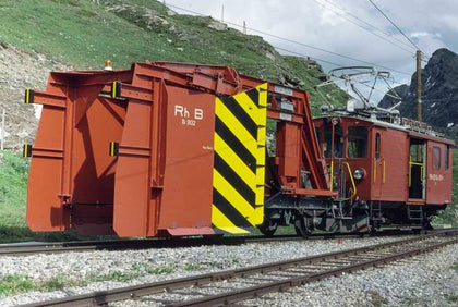 RhB Räumpflug Xk 9132 oxidrot "Metal Collection"