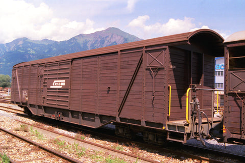 Rhb Gak-v 5411 Großraumgüterwagen (Rangiergriffe)