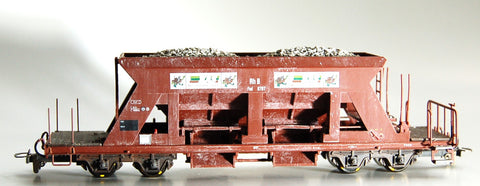 Rhb Fad 8707 Kiestransportwagen "BAS" beladen + gealtert.