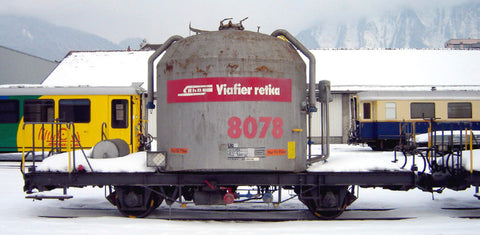 Rhb Uce 8078 Zementwagen rotes Band, 0m.
