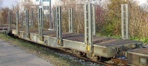 Rhb Rp-w 8359 Rungenwagen 4Achs, Holzladung, Spur Om.